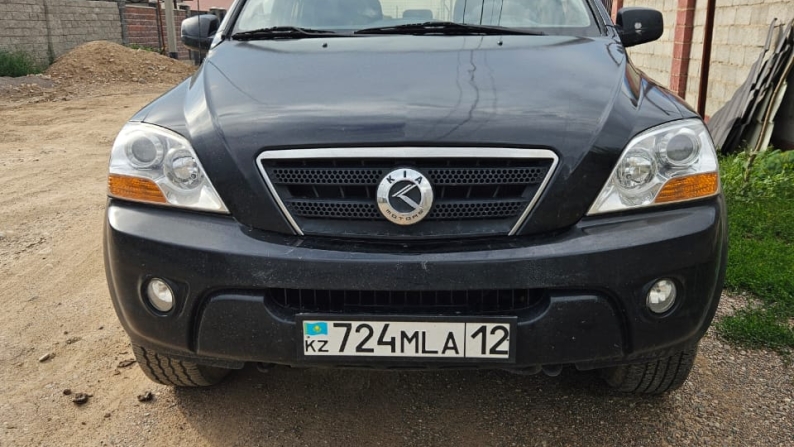 KIA Sorento 2007, қара, VIN: KNAJC525875776010