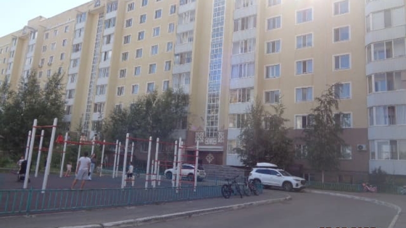 Кірпіш үйдегі 9-қабатта орналасқан 2 бөлмелі пәтер