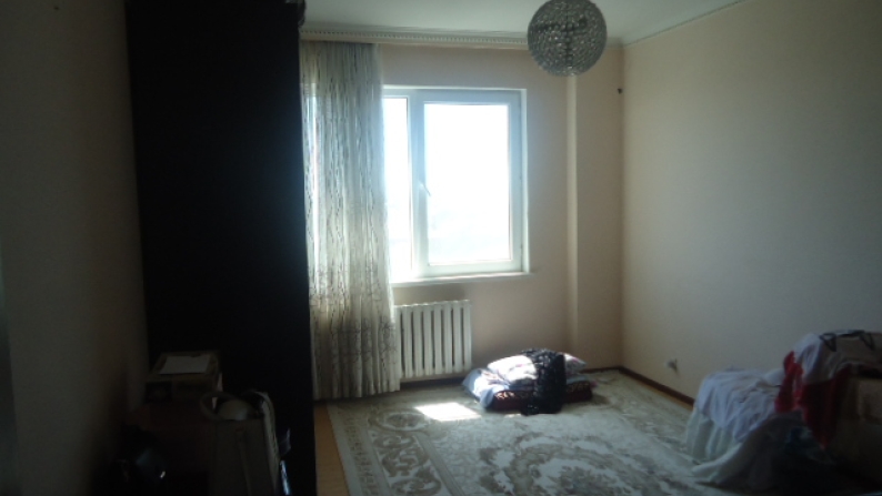 Кең екі бөлмелі пәтер 111,90 шаршы метр.